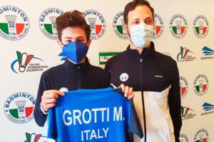 Massimo Grotti insieme a Lorenzo Pugliese Direttore Tecnico della Federazione Italiana Badminton.
